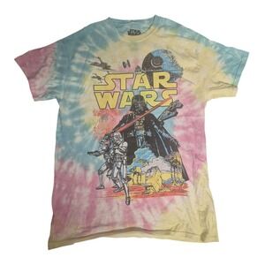 Star Wars Small Rebel Classic Tie-Dye Graphic T-Shirt Darth Vader Stormtroopers